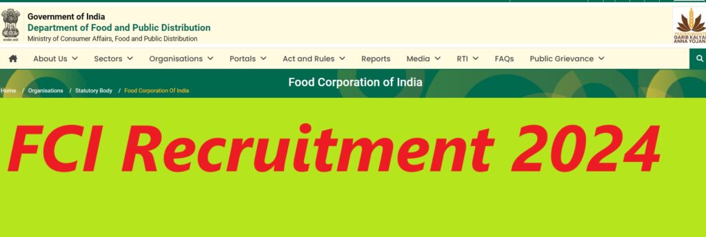 FCI Recruitment 2024 